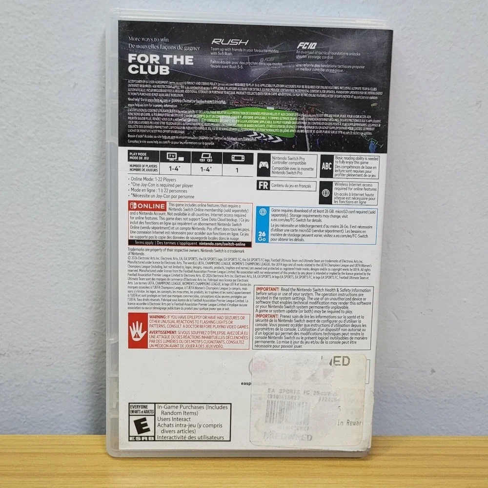 EA Sports FC 25 Nintendo Switch 2024
